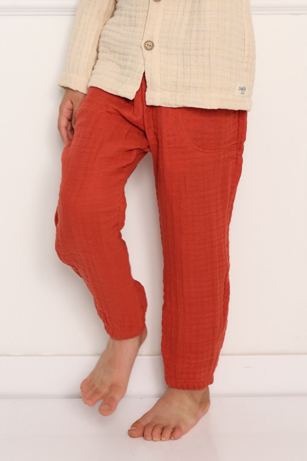 4-lagige Musselin Kinderhose