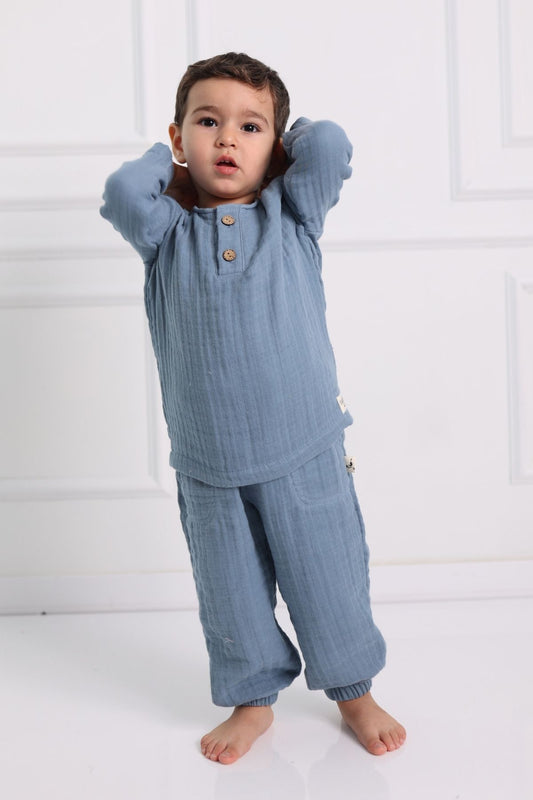 2-teiliges Musselin Baby Set