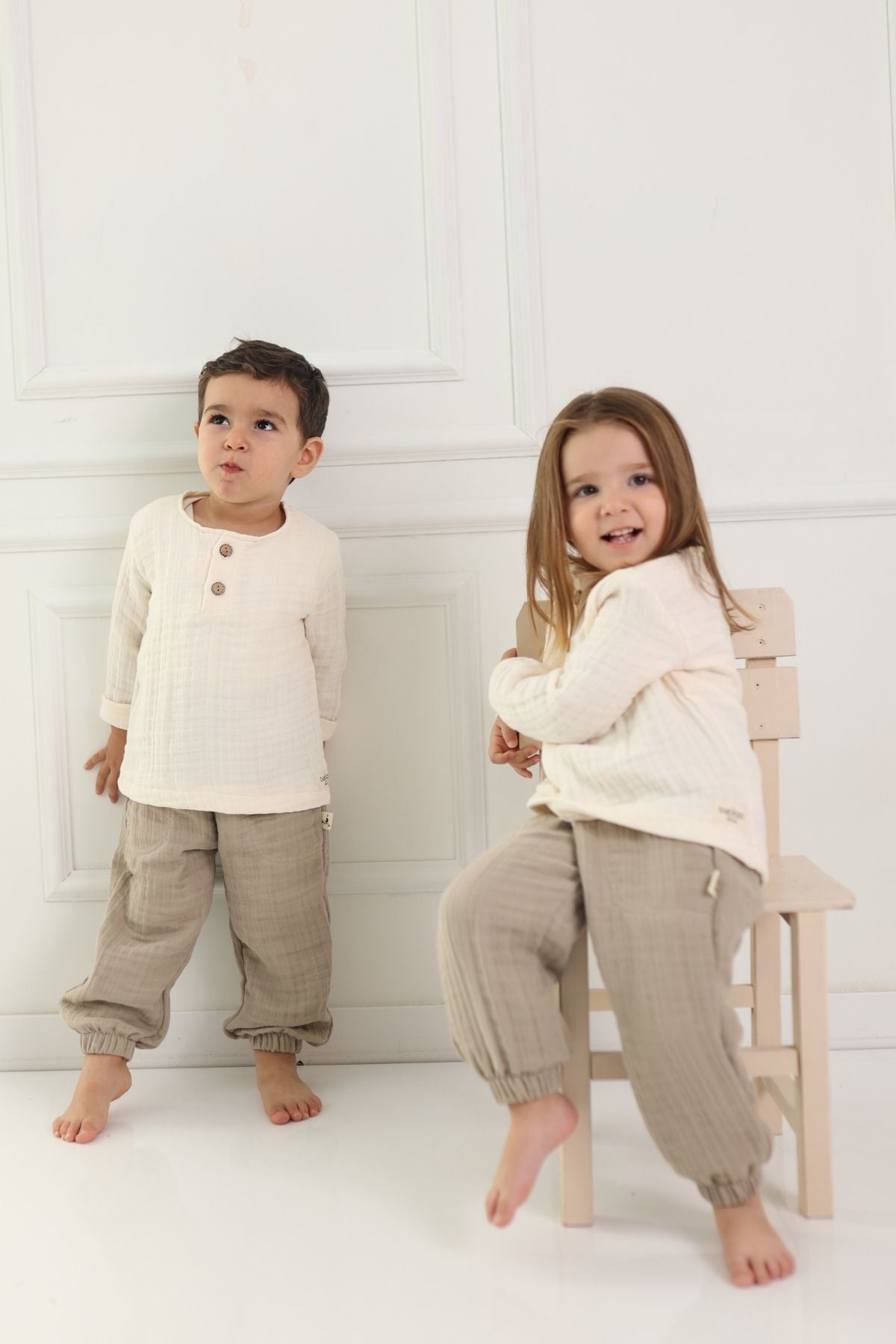 2-teiliges Musselin Baby Set