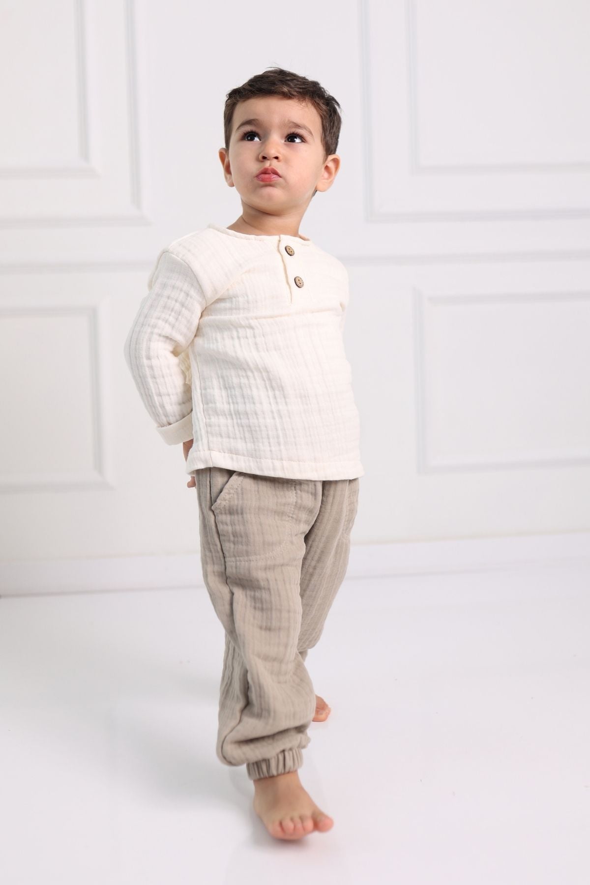 2-teiliges Musselin Baby Set