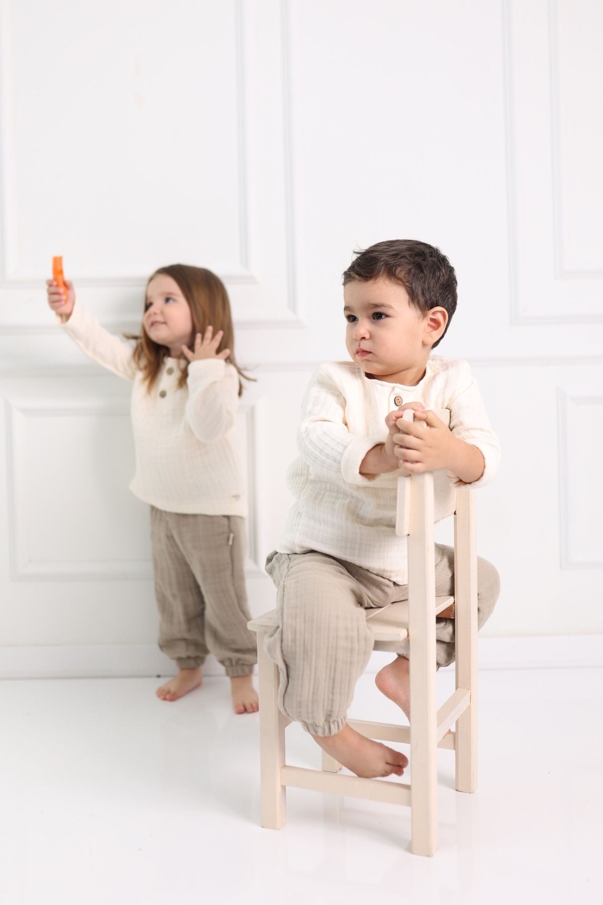 2-teiliges Musselin Baby Set